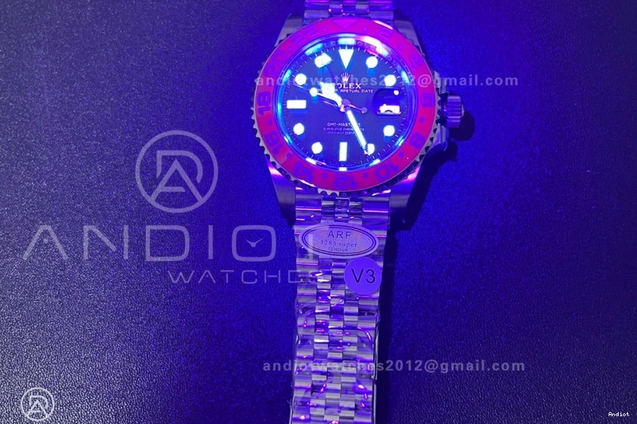 BLRO On 904L Best ARF GMT SS Pepsi Jubilee HighQuality 126710 New SH3285 Edition 1:1 II (UV Master Bezel V 862 Bracelet ) 0720